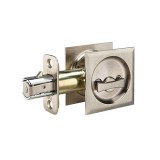 Pocket Door Lock Square Privacy Satin Nickel